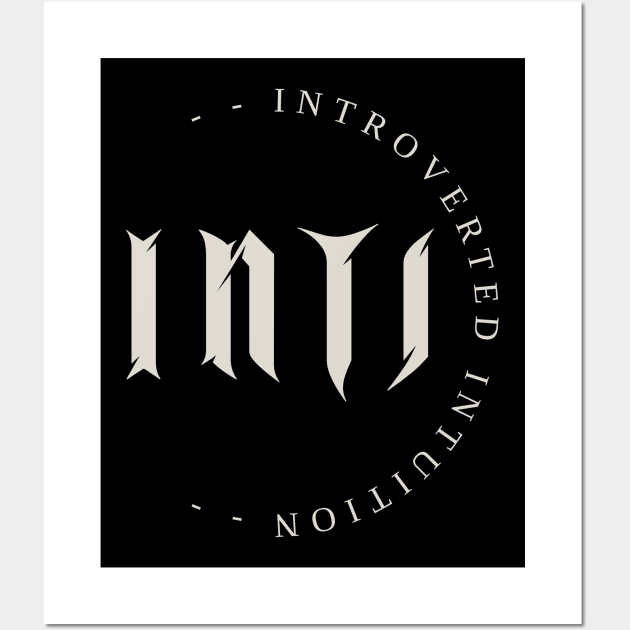 INTJ - Ni - Personality Type | MBTI | Myers Briggs | Typology | Mastermind | Architect Wall Art by Idea Pangea